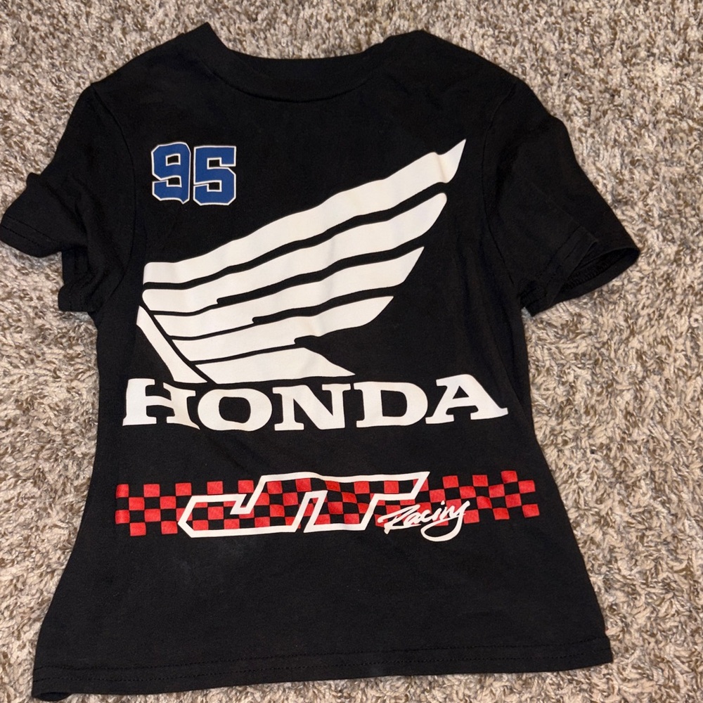 Womens Black Graphic T-Shirt